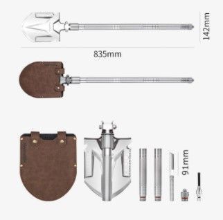 Лопата багатофункціональна Naturehike Outdoor Shovel NH20GJ002 steel 6927595761847 фото