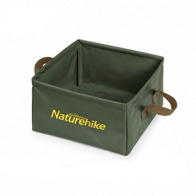 Ведро складное Naturehike Square bucket 13 л NH19SJ007 green