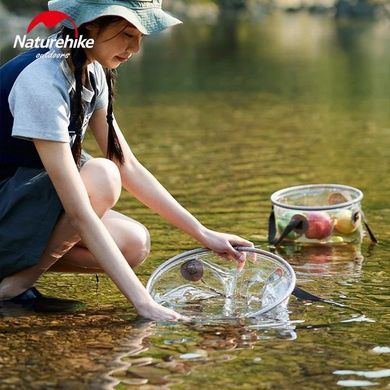 Відро складане Naturehike Round bucket PVC 20 л NH20SJ040 прозорий 6975641886747 фото