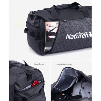 Спортивная сумка Naturehike M NH19SN002 black 6927595738825 фото