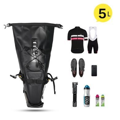 Велосумка підсідельна Rhinowalk Bike 5л RK19512 black RW174 фото
