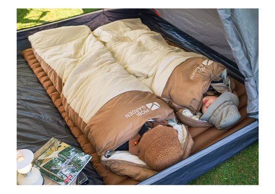 Спальний мішок з капюшоном Mobi Garden XY 1.4 NX21562005 beige