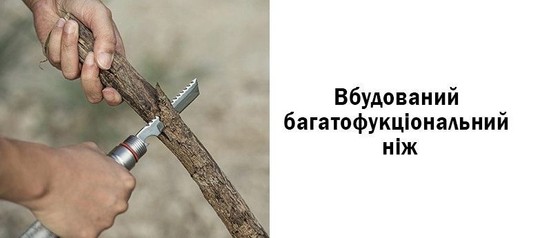 Лопата багатофункціональна Naturehike Outdoor Shovel NH20GJ002 steel 6927595761847 фото