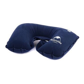 Подушка надувная Naturehike Inflatable Travel Neck Pillow NH15A003-L Dark Blue 6927595718414 фото