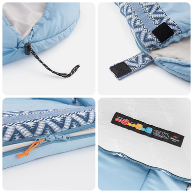 Спальный мешок с капюшоном Naturehike L250 NH21MSD07 голубой