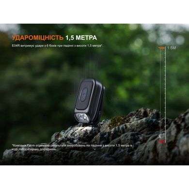 Ліхтар з кліпсою Fenix E04R, білий E04RW фото