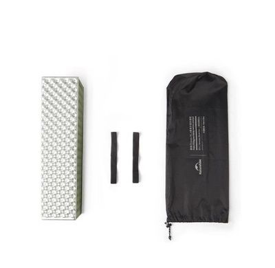 Килимок складаний подвійний IXPE Naturehike CNK2450WS044, алюмінієва плівка, 200x120х1,8 см, оливковий зелений 6927595789995 фото