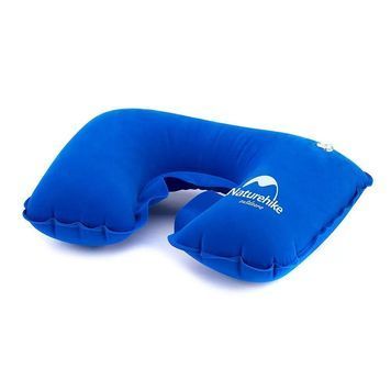 Подушка надувная Naturehike Inflatable Travel Neck Pillow NH15A003-L Blue 6927595718438 фото