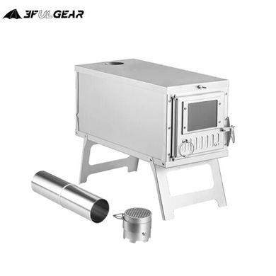 Піч дров'яна 3F Ul Gear Wood stove Square steel 697091908251 фото