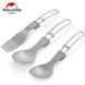 Ложка складная Naturehike Titanium spoon NH18C001-J grey 6927595727829 &ndash; фото 4