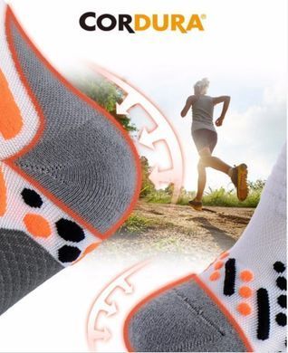 Носки для бега мужские Naturehike Running 39-41 NH17A002-M gray/white 6927595715550 фото