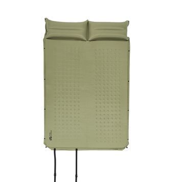 Килимок самонадувний подвійний з подушкою Mobi Garden Dot double air 30 мм NX22663004 green 6926767317066 фото