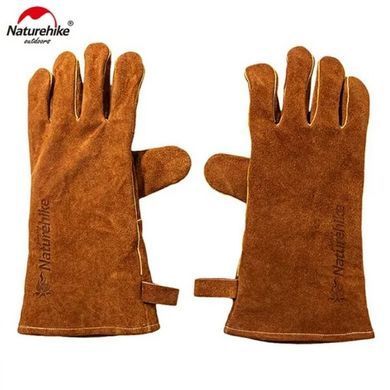 Рукавички вогнестійкі Leather Naturehike M NH20FS042 коричневий 6927595786932 фото