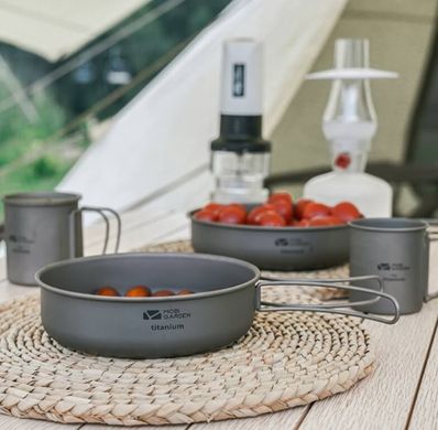 Сковорідка титанова Mobi Garden Saucepan S NX20666034 titanium