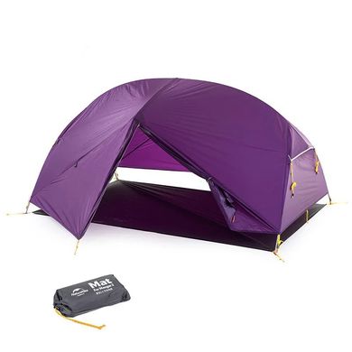 Палатка Naturehike Mongar II (2-х местная) 20D silicone + footprint NH17T007-M purple