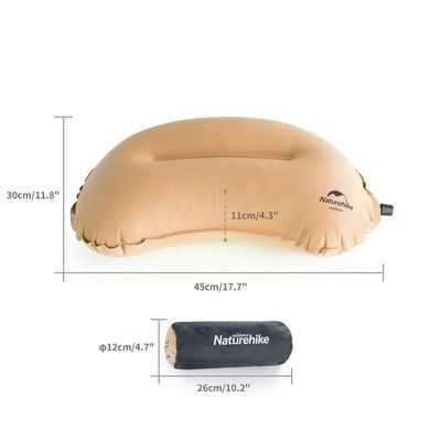 Подушка самонадувна Sponge Pillow New Naturehike NH20ZT006 blue 6927595773864 фото