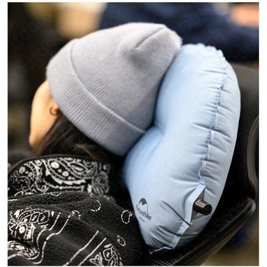 Подушка самонадувна Sponge Pillow New Naturehike NH20ZT006 blue 6927595773864 фото