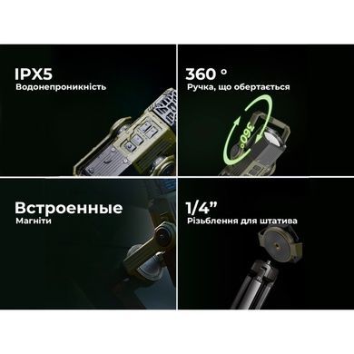 Фумігатор-ліхтар-powerbank кемпінговий Flextail Evo Repel black 6975755960319 фото