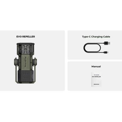 Фумігатор-ліхтар-powerbank кемпінговий Flextail Evo Repel black 6975755960319 фото