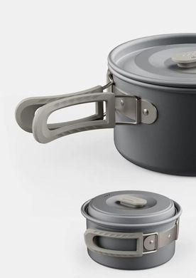 Набір посуду (2 каструлі, сковорідка) Naturehike CNK2450CF010 grey 6976507663335 фото