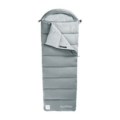 Спальный мешок с капюшоном Naturehike M400 220х80 NH20MSD02 gray