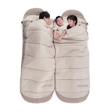 Спальний мішок з капюшоном Naturehike B400 220 х 85 NH21MSD11 зелений 6927595788332 фото