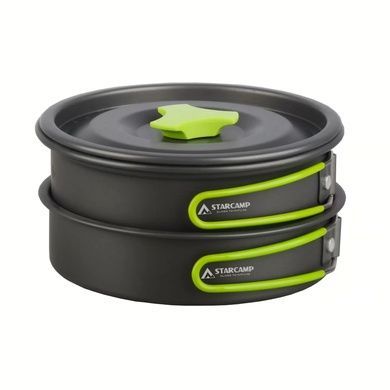 Набір посуду для кемпінгу Starcamp Cookware set 1-2 HX-CK01 black SC129 фото