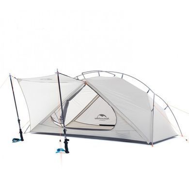 Палатка Naturehike VIK I (1-местная) 15D silicone NH18W001-K white 6927595733844 фото