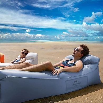 Ламзак-надувной диван Naturehike Air Sofa Camping NH20FCD06 желтый с принтом 6927595777077 фото