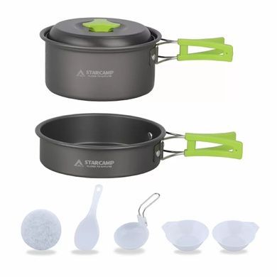 Набір посуду для кемпінгу Starcamp Cookware set 1-2 HX-CK02 black SC130 фото