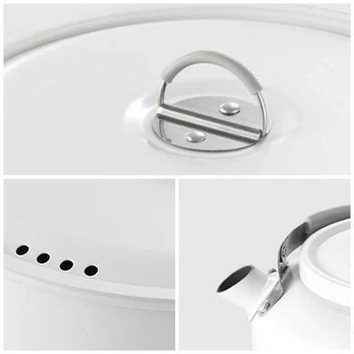 Кастрюля с керамическим антипригарным покрытием Naturehike 1.7 л CNK2450CF013 white 6927595711972 фото