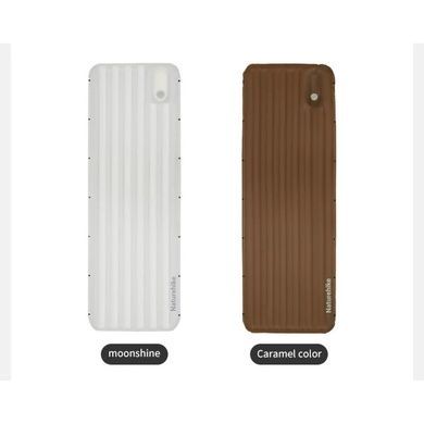 Матрац надувний одинарний Naturehike CNK2450WS035, 95 мм, із вбудованою помпою, коричневий 6927595796955 фото