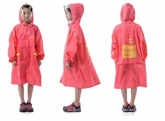 Накидка от дождя детская Naturehike Raincoat for girl L NH16D001-W pink 6927595719152 фото