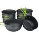 Набір посуду для кемпінгу Starcamp Cookware set 2-3 HX-CK03 black SC131 &ndash; фото 4