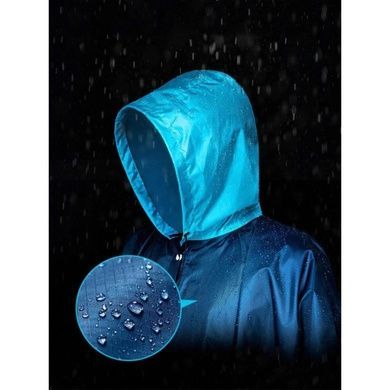 Плащ-дощовик Naturehike polyester L NH19Y036-Y синьо-блакитний 6927595735312 фото