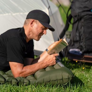 Матрац надувний одинарний Naturehike CNK2550WS019 65 мм із мішком для надування blue 6977465869647 фото