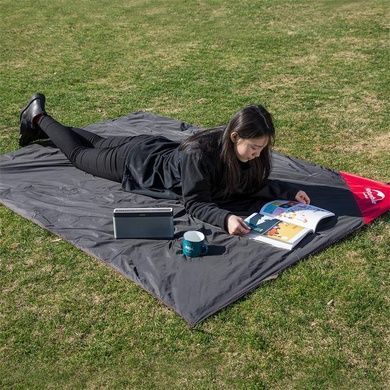 Коврик для пикника Naturehike Moisture proof camping picnic mat L 1450х2000 мм NH17D050-B черный 6927595724651 фото