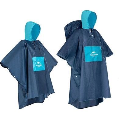 Плащ-дощовик Naturehike polyester L NH19Y036-Y синьо-блакитний 6927595735312 фото