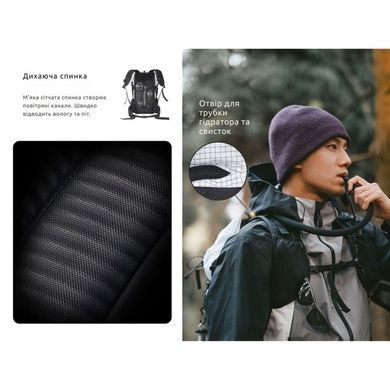 Рюкзак туристичний Naturehike Helium CNK2300016, 30+5 л, білий 6976507663311 фото