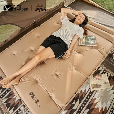 Килимок самонадувний з подушкою Mobi Garden Aquarius 60 мм NX19663003 brown