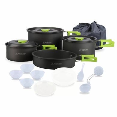 Набор посуды для кемпинга Starcamp Cookware set 3-4 HX-CK07 black SC133 фото