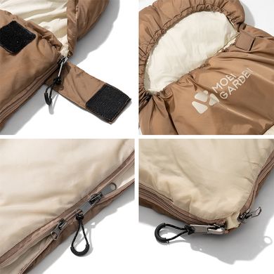 Спальный мешок с капюшоном Mobi Garden XY 1.4 NX21562005 green
