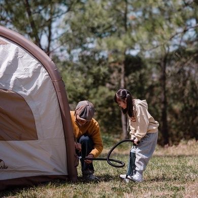 Палатка надувная Naturehike 150D polyester CNH23ZP12002 beige 6976023926488 фото