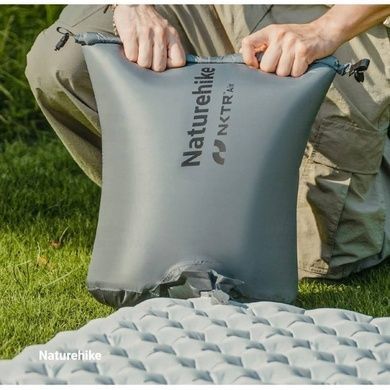 Гермомішок-насос універсальний для надування матраців та подушок Naturehike, сірий 6927595793909 фото