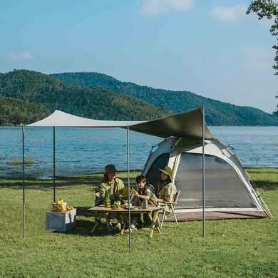 Палатка трехместная автоматическая с тентом Naturehike Ango CNK2550WS010 L brown 6975641887799 фото