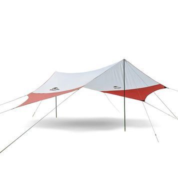 Тент кемпінговий Naturehike 210T polyester 4.0х3.5 м 1.7 кг NH16T012-S orange 6927595787786 фото