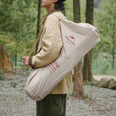 Матрас самонадувной двухместный с помпой Naturehike 2000х1320х100 мм NH20FCD08 бежевый 6976023925115 фото