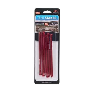 Колышки Nail Naturehike aluminum 150 мм (6 шт.) NH17D025-D red 6927595723357 фото