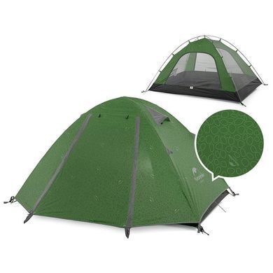 Палатка Naturehike P-Series II (2-х местная) 210T 65D polyester Graphic NH18Z022-P forest green 6927595762622 фото