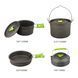 Набор посуды для кемпинга Starcamp Cookware set 2-3 HX-CK08 black SC134 &ndash; фото 3